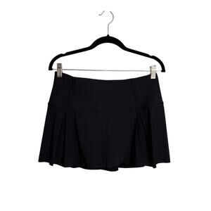 Lululemon Skirt Womens Size 8 Lost In Pace Black Luxtreme Athletic Skort